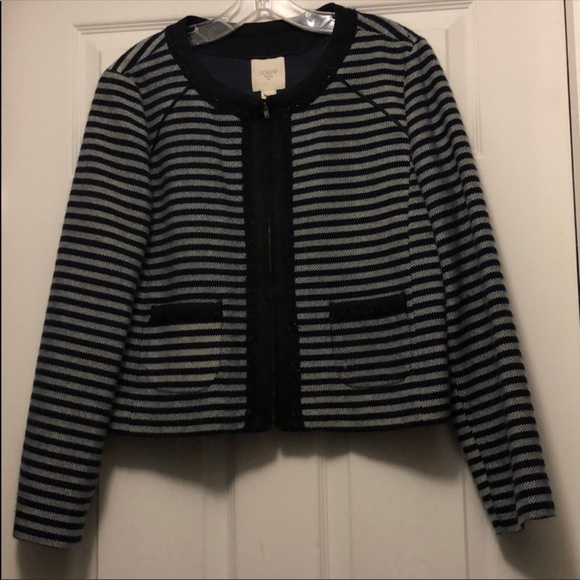 J. Crew Suiting Full Zip Tweed 2 Pockets  … - Picture 1 of 3